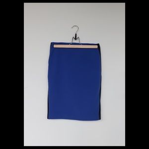 Sandro Paris Blue Pencil Skirt